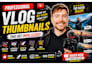 design eye catching youtube thumbnail for gaming and business